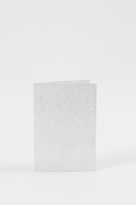 KORT OG KUVERTER SØLV GLITTER 4SÆT