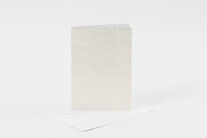 KORT OG KUVERTER HVID GLITTER 4SÆT