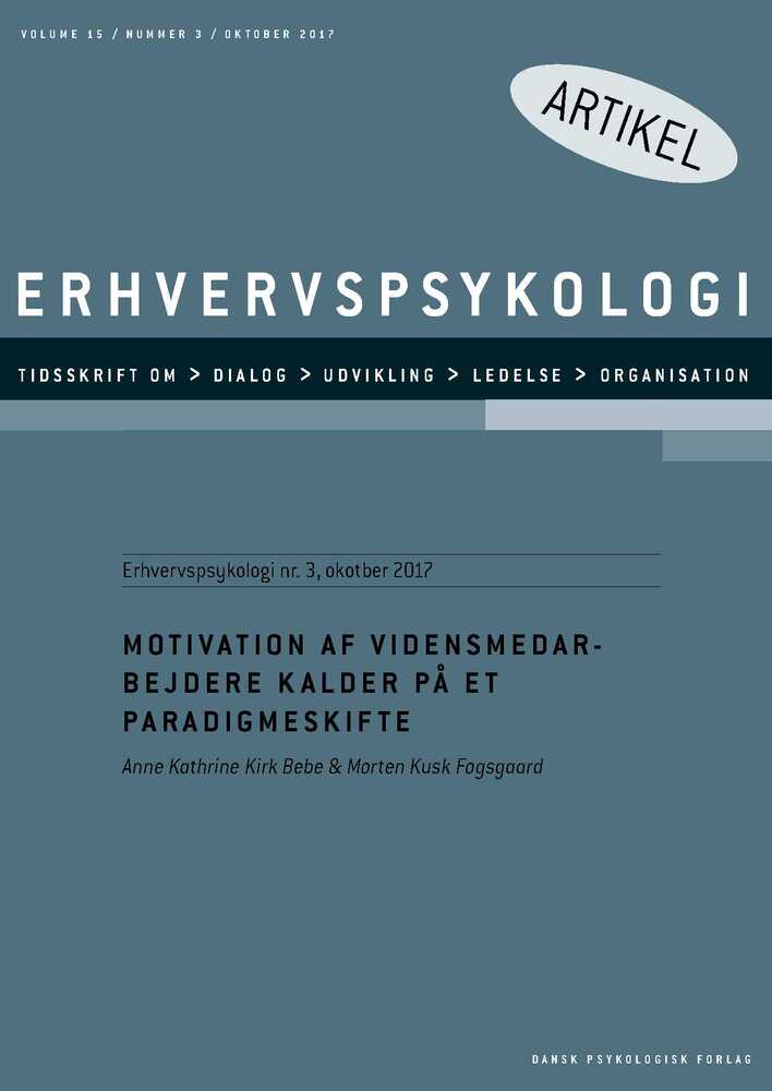 Motivation af vidensmedarbejdere kalder på et paradigmeskifte