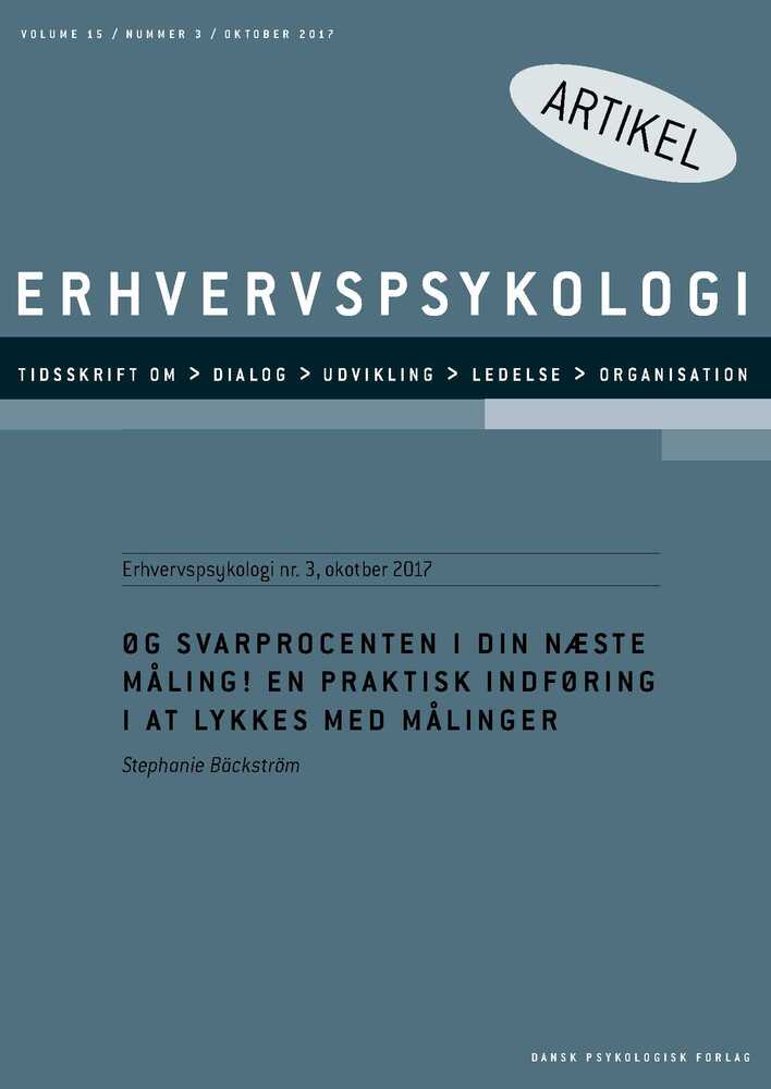 Øg svarprocenten i din næste måling! En praktisk indføring i at lykkes med målinger