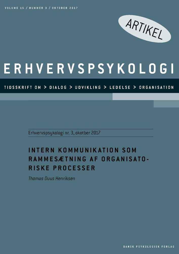 Intern Kommunikation som rammesætning af organisatoriske processer