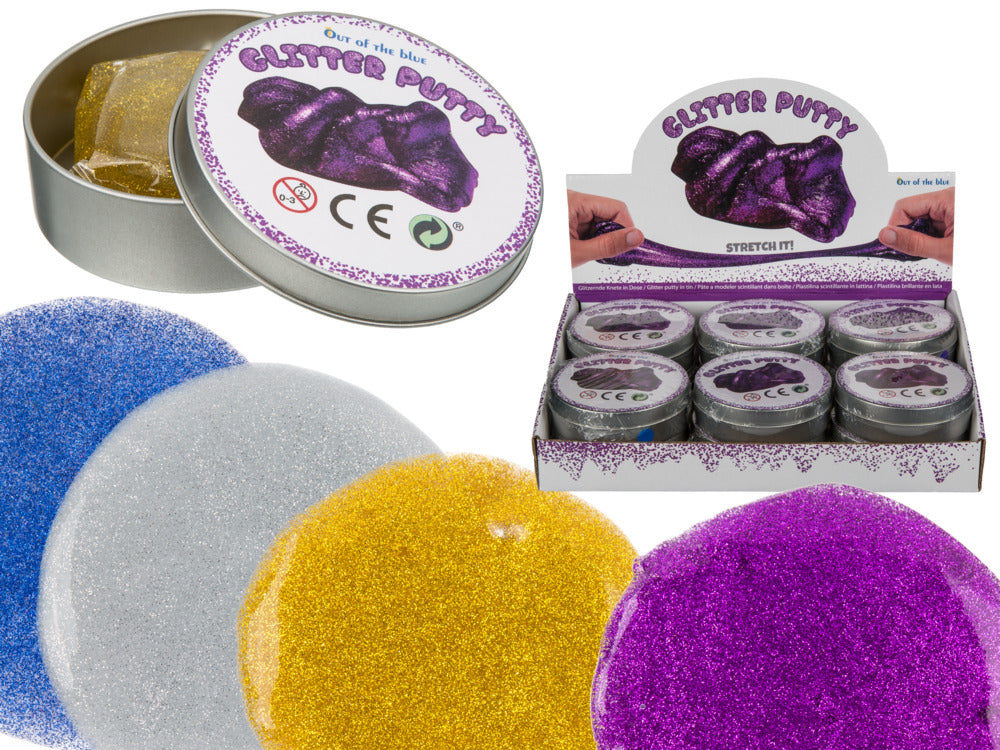Slim med glitter glitter i tinæske ass