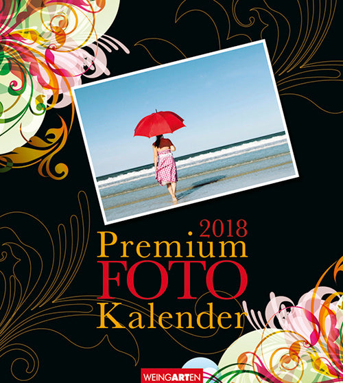Foto Kalender Floral black 2018