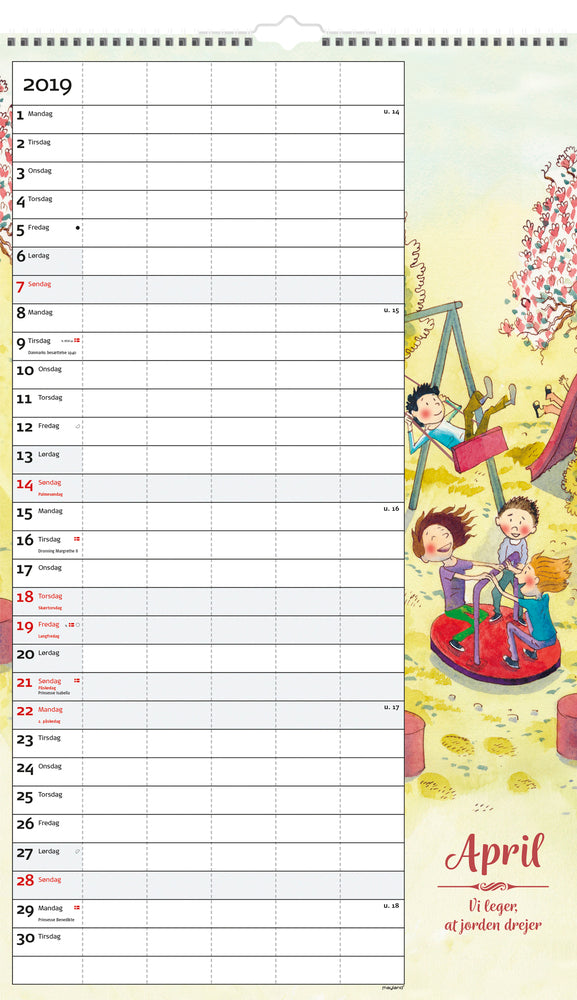 SKOLEÅRSKALENDER MAY. 18/19 FAMILIE P.B.A.