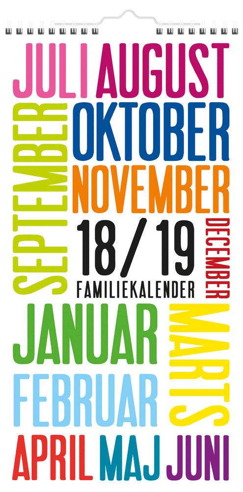 SKOLEÅRSKALENDER MAY. 18/19 FAMILIE TRENDART