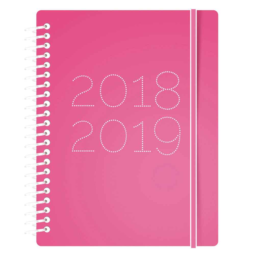 STUDIEKALENDER LETTS GUMMY A6 PINK UGE 18/19