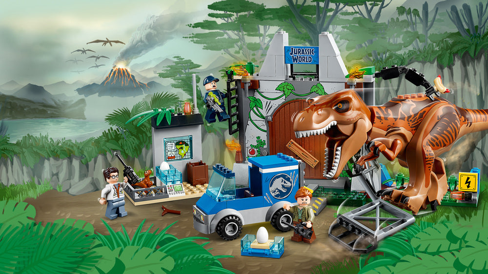 10758 LEGO Juniors T-rex bryder ud