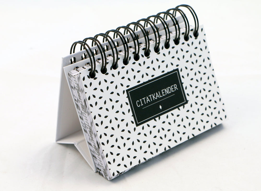 CITAT EVIGHEDSKALENDER SORT/HVID M/SPIRAL 2 I EN