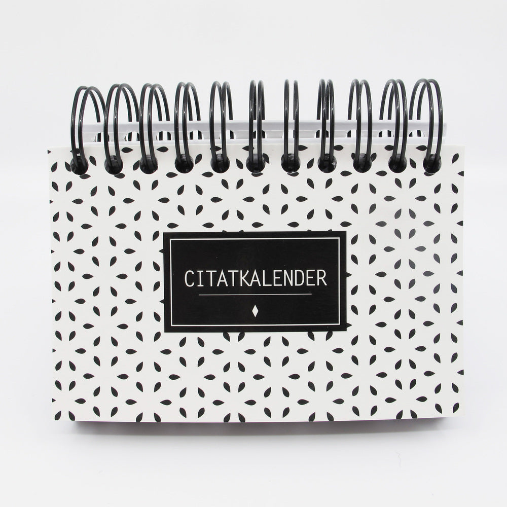 CITAT EVIGHEDSKALENDER SORT/HVID M/SPIRAL 2 I EN