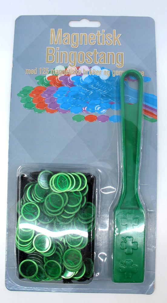 Bingostang inkl. 125 magnetiske brikker asst