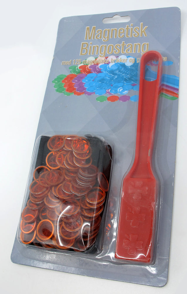 Bingostang inkl. 125 magnetiske brikker asst