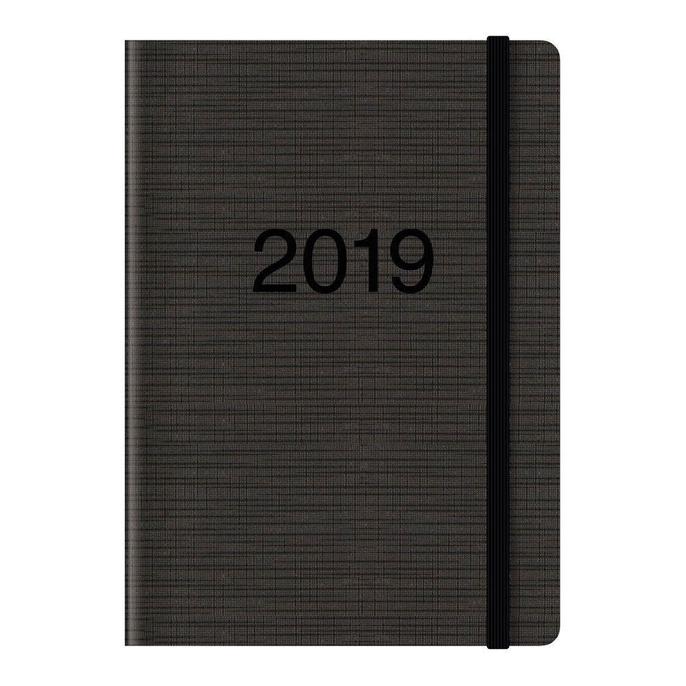 KALENDER 2019 LETTS MEMO A5 SORT UGE
