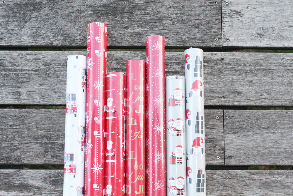 GAVEPAPIR HVID BIL 3 M X 70 CM