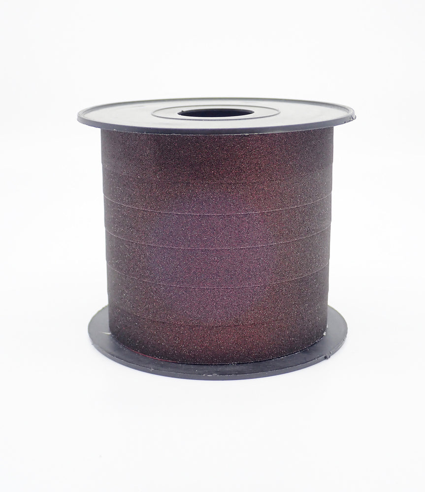 GAVEBÅND BORDEAUX GLITTER 10 MM X 50 M