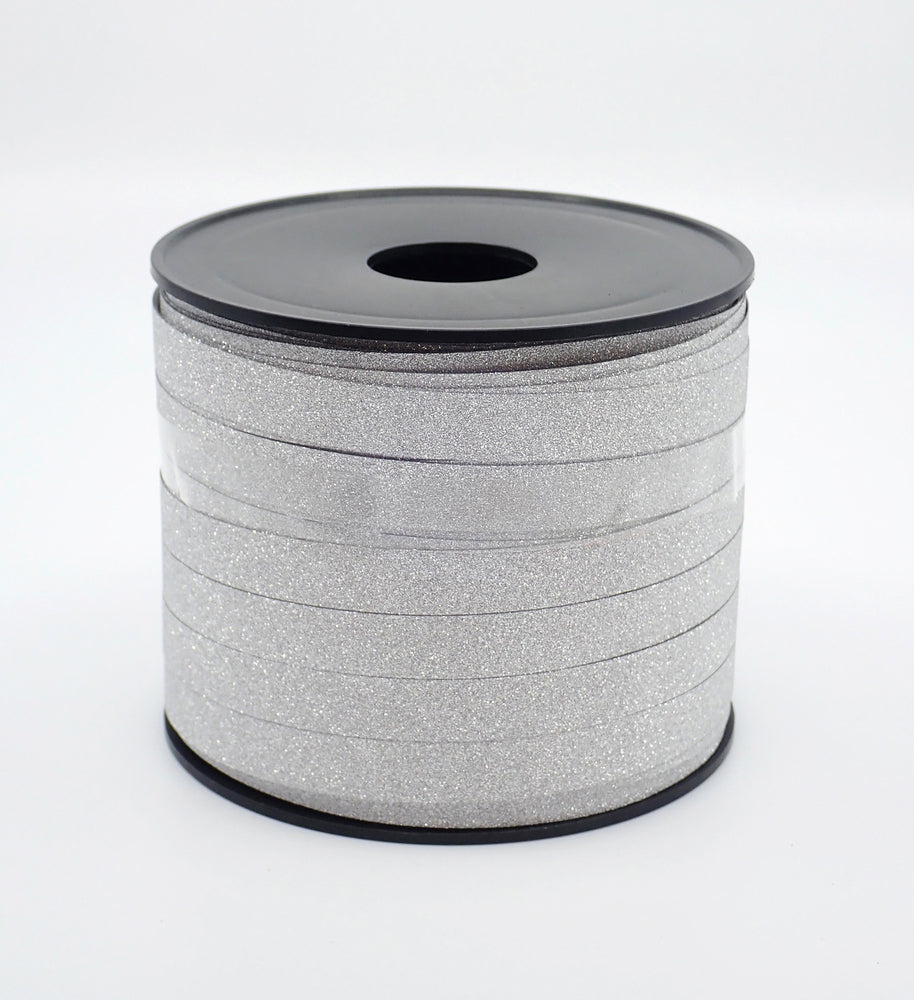 GAVEBÅND SØLV GLITTER 10 MM X 50 M