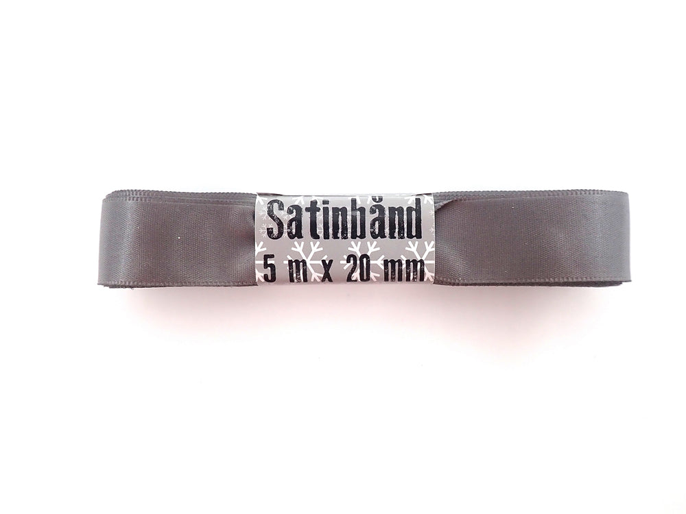 SATINBÅND SØLV 20 MM X 5 M