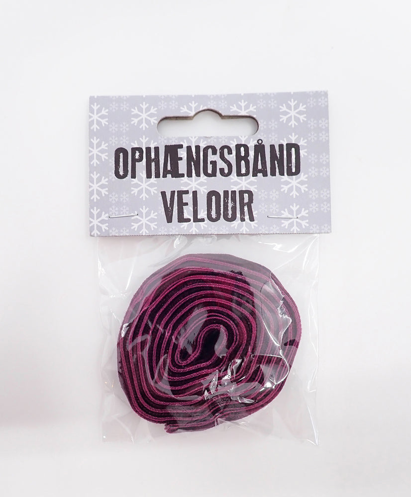 OPHÆNGSBÅND VELOUR BORDEAUX 2 M X 0,75CM