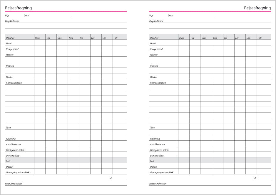 A5 BUSINESS UGEKALENDER SORT 2019 MAYLAND