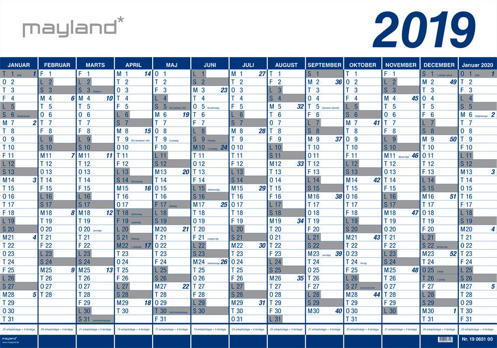 KÆMPEKALENDER VINYL 2019 MAYLAND