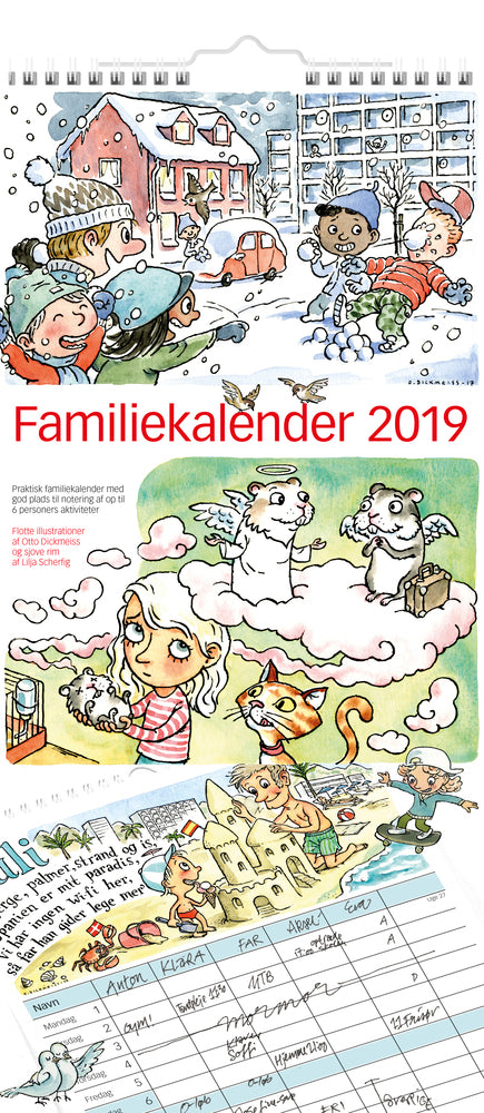 FAMILIEKALENDER OTTO DICKMESS ILLU. 2019 MAYLAND