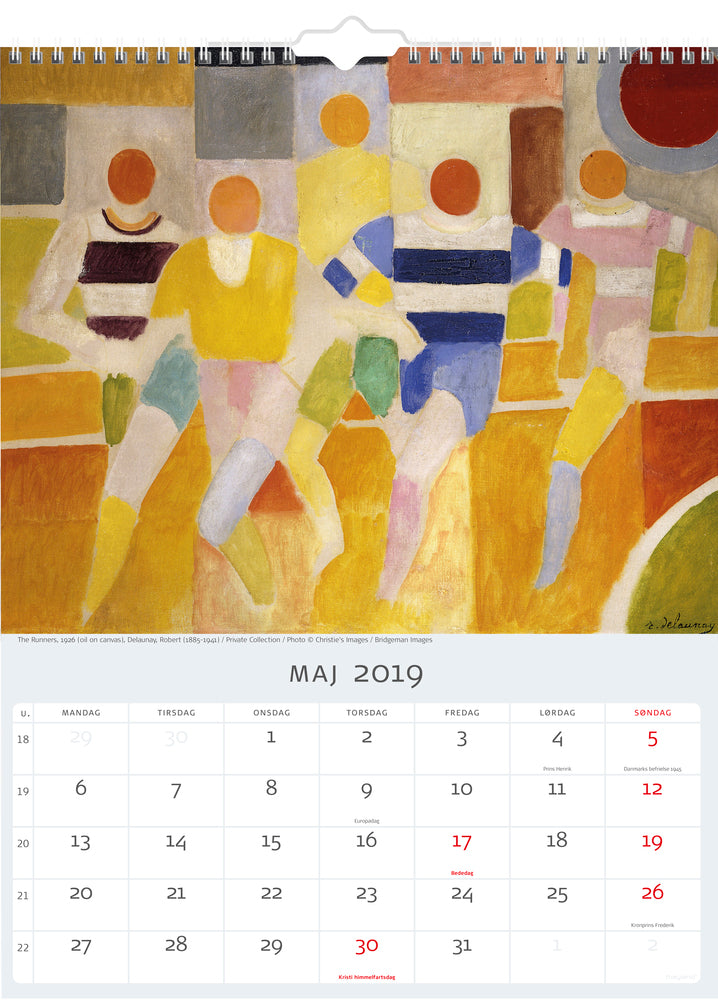 VÆGKALENDER KUNST 2019 MAYLAND