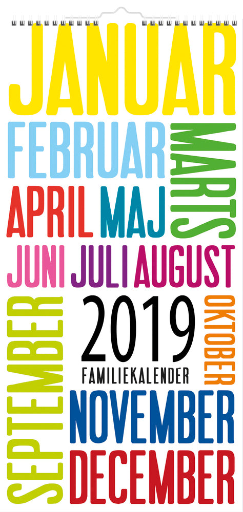 FAMILIEKALENDER TREND 2019 MAYLAND