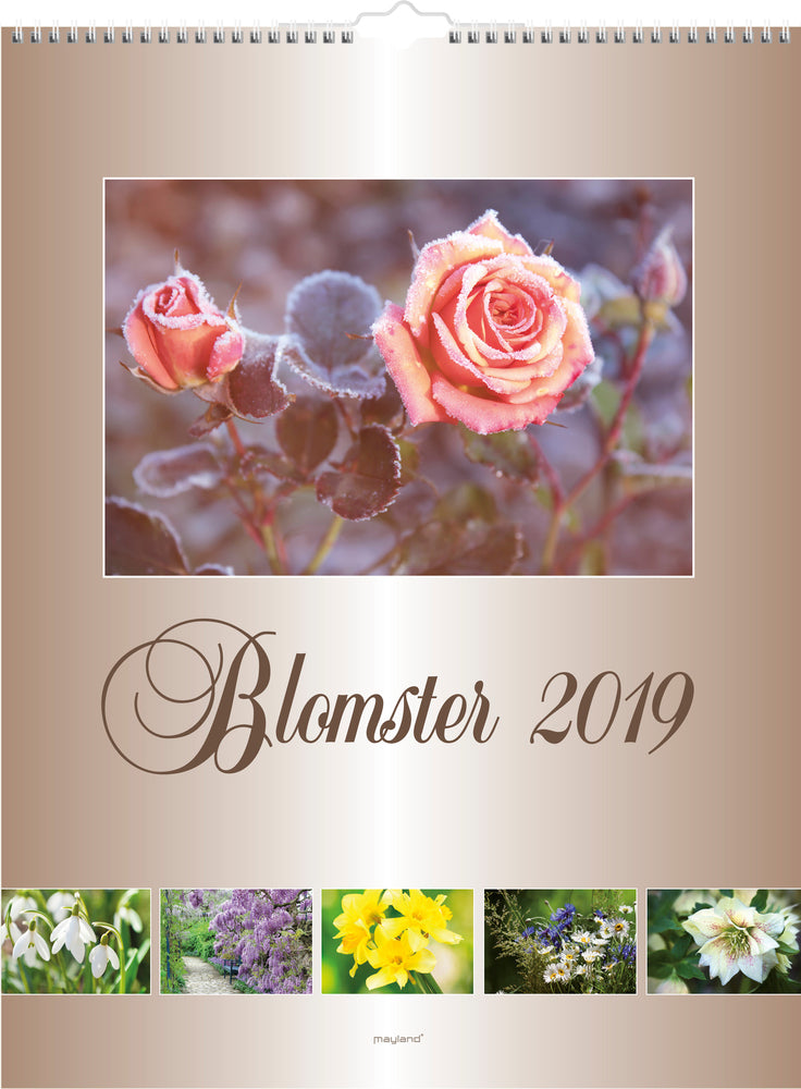 VÆGKALENDER BLOMSTER 2019 MAYLAND
