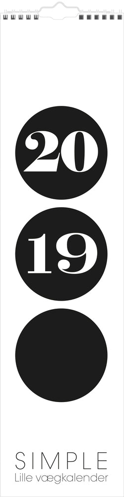 VÆGKALENDER SIMPLE 2019 MAYLAND