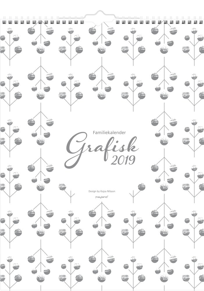 FAMILIEKALENDER GRAFISK 2019 MAYLAND