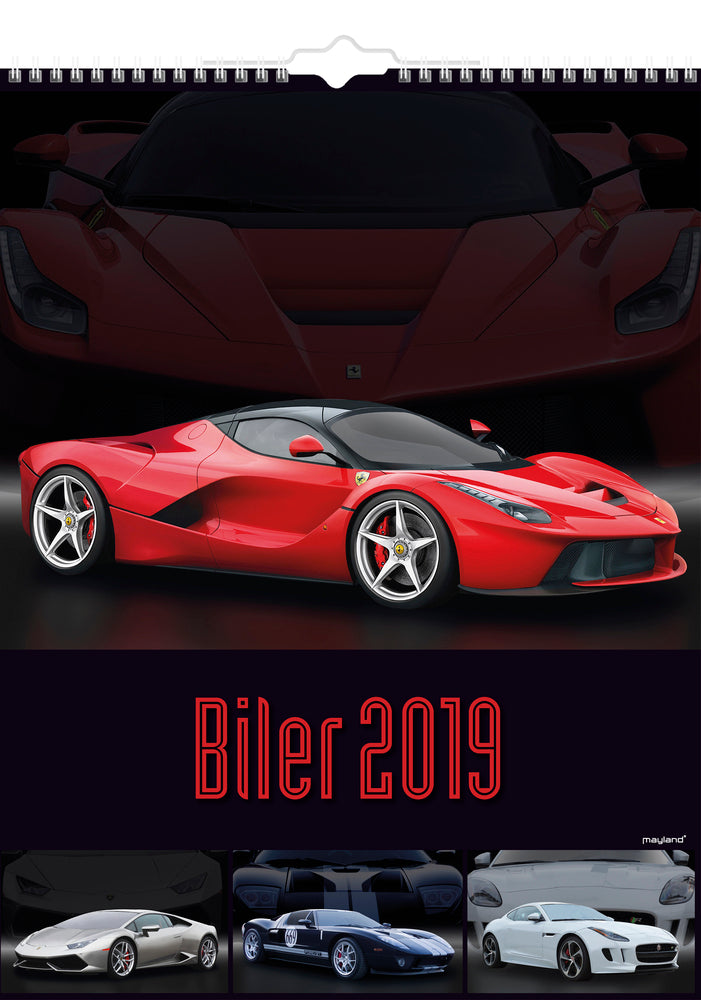 VÆGKALENDER BILER 2019 MAYLAND