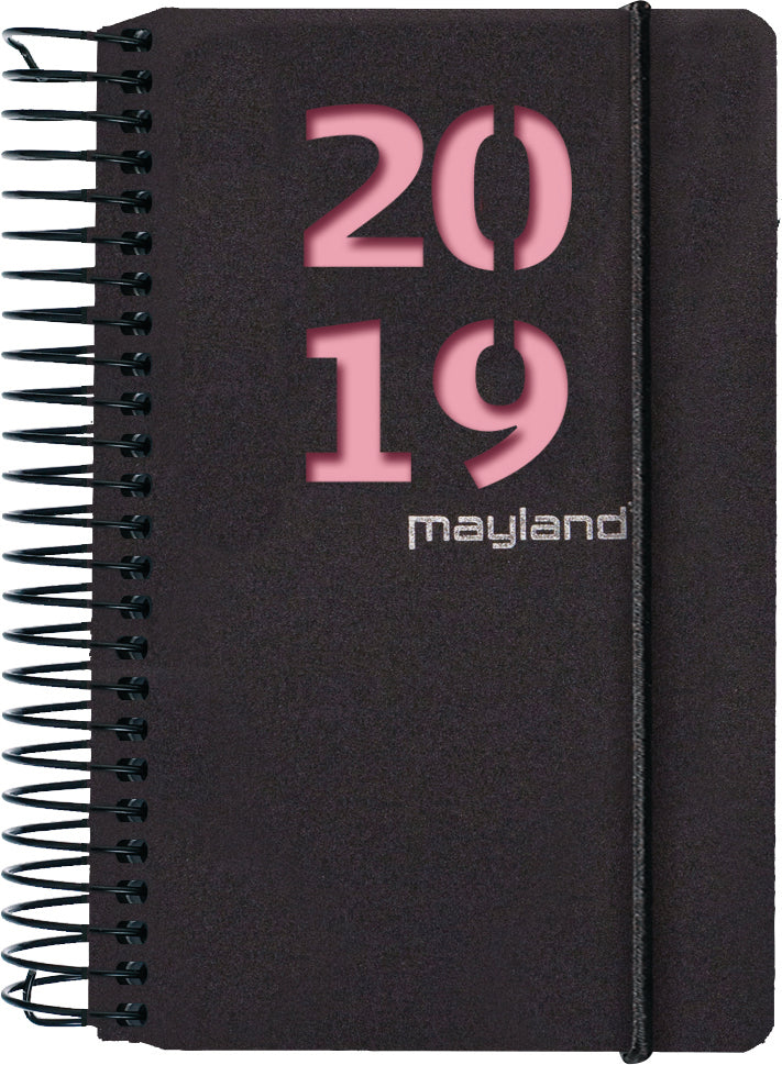MINI SPIRALKALENDER 1 DAG SORT PP 2 BLADE 2019 MAYLA