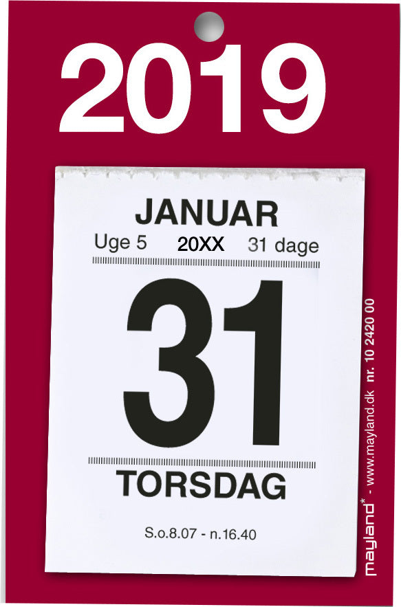 LILLE AFRIVNINGSKALENDER 2019 MAYLAND
