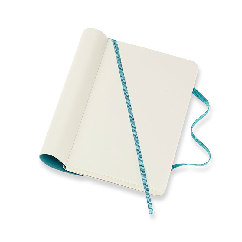 Notesbog Moleskine pocket lysblå m/192 blanke ark soft