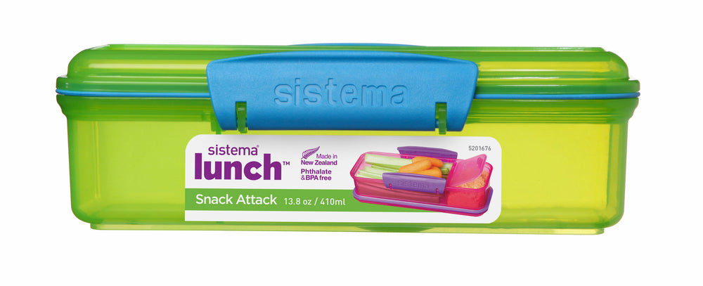 Madkasse/drikkeflaske Sistema lunch 3 pack box set ass