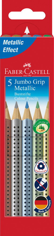 FARVEBLYANT GRIP JUMBO Faber-Castell 5 STK. METALLIC