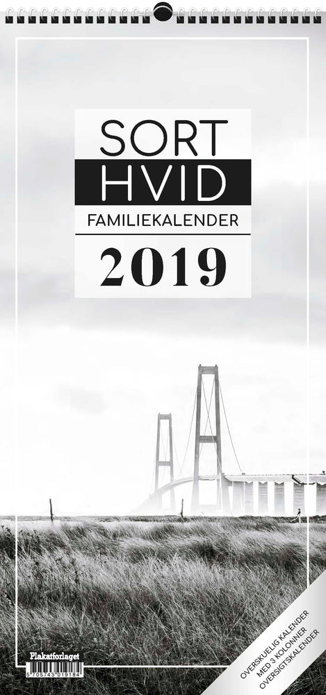 Året rundt 2019 2019 sort/hvid m/3 kolonner