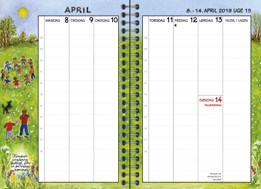 Ugekalenderbogen a5 2019 2019