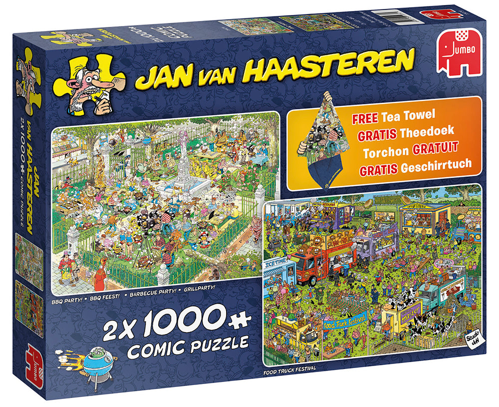 Puslespil jan van van haasteren 1000 brikker 2-pak