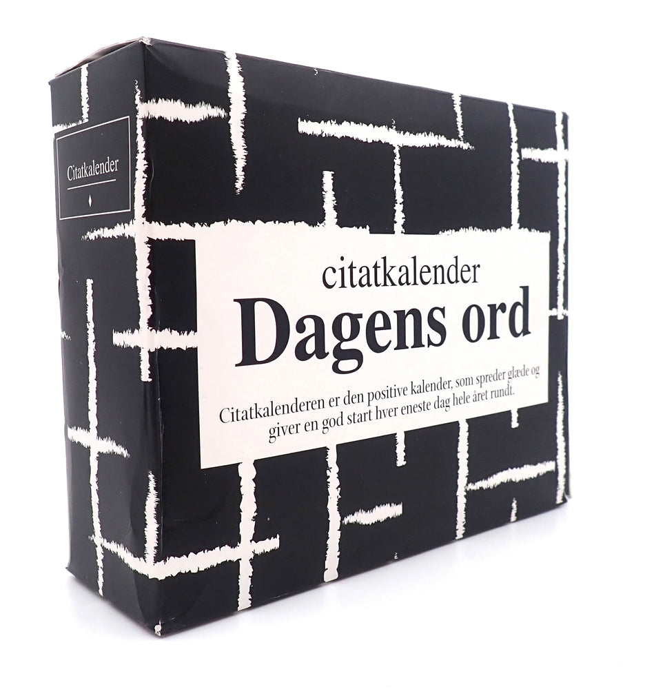 CITATKALENDER SORT/HVID DAGENS ORD 365 DAGE