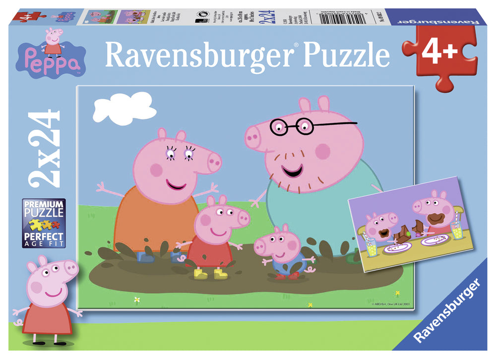 Puslespil peppa pig 2x24 brikker