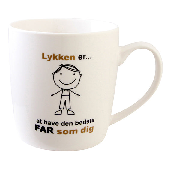 KRUS FAR LYKKEN ER NEWBONE HVID