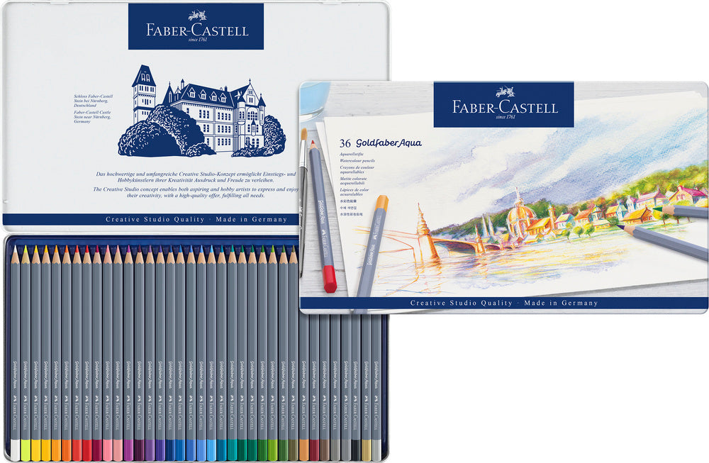 Farveblyant Goldfaber akvarel 36 ass