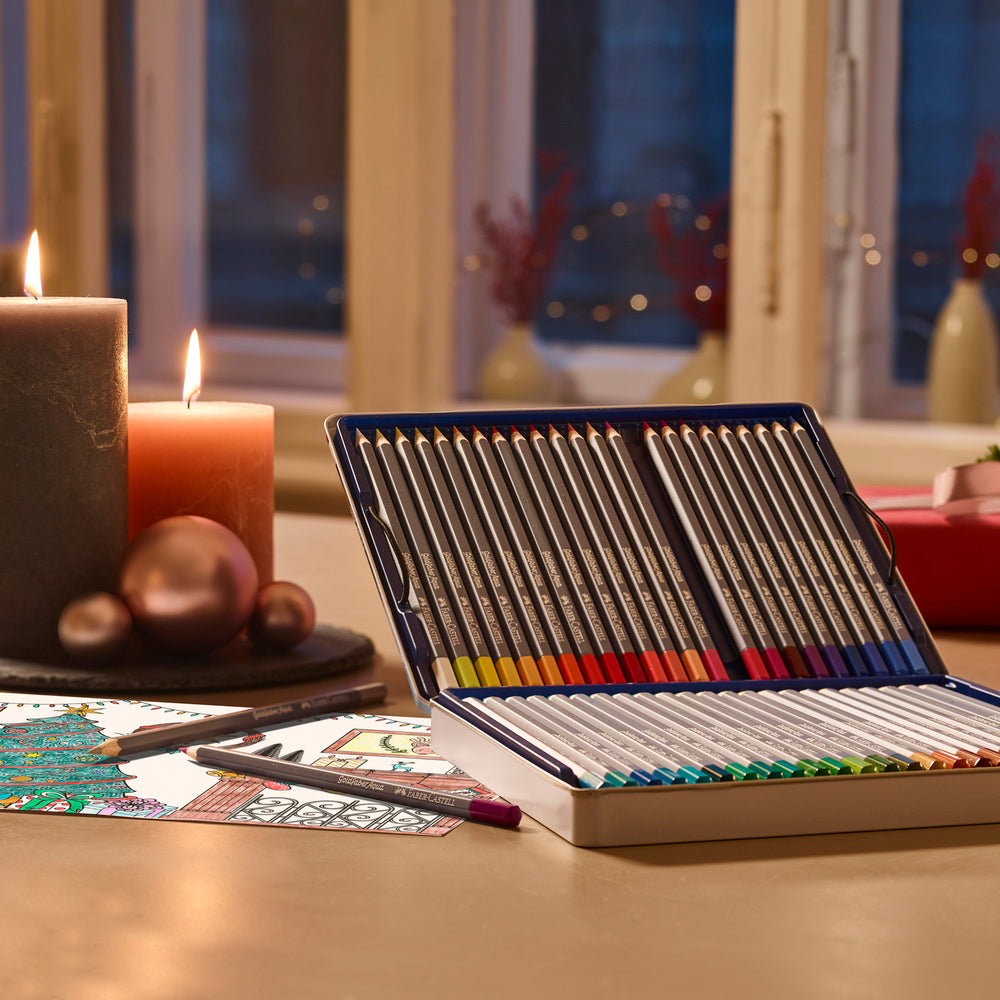 Farveblyant Goldfaber akvarel 48 ass