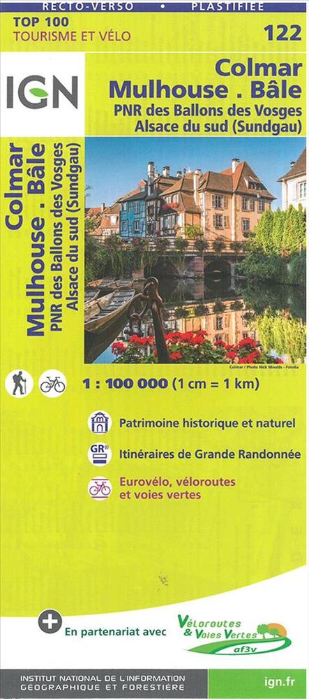 TOP100: 122 Colmar - Mulhouse - Bâle : PNR des Ballons des Vosges Alsace du Sud (Sundgau)