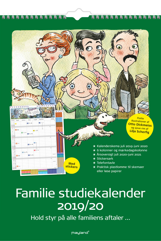 SKOLEÅRSKALENDER MAY. 19/20 FAMILIE M/STICKERS