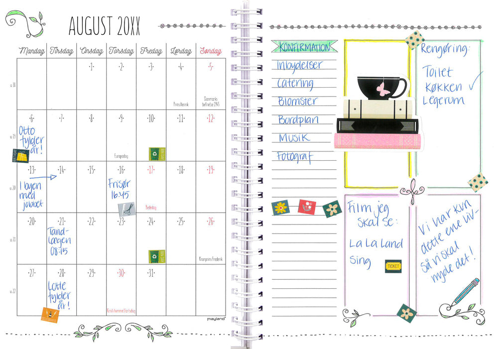 Mayland studiekalender 19/20 A5 højformat