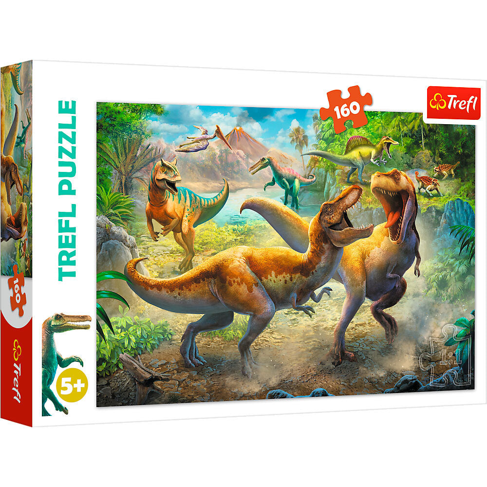 Puslespil Fighting tyrannosaurs 160 brikker