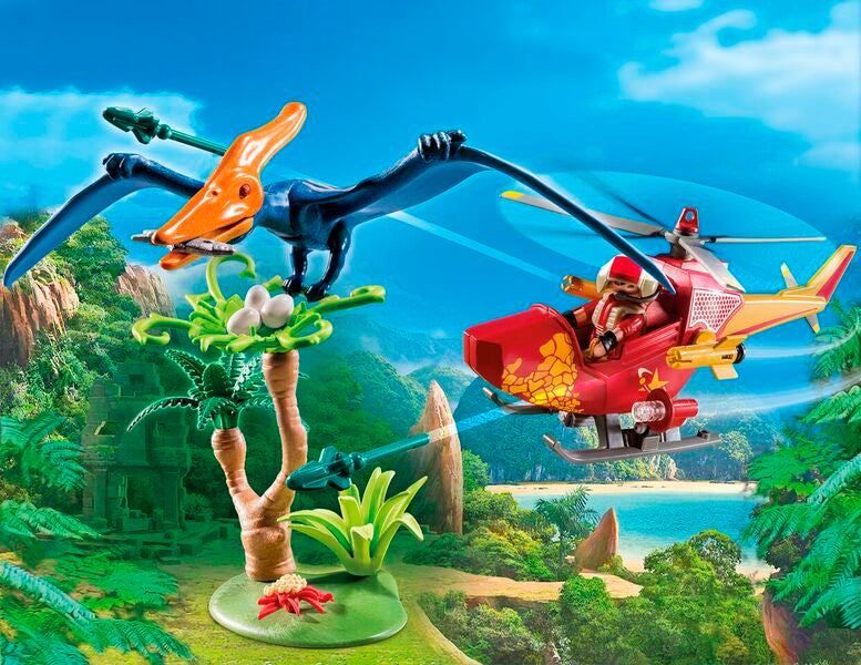 9430 Playmobil Helikopter Med Flyveøgle