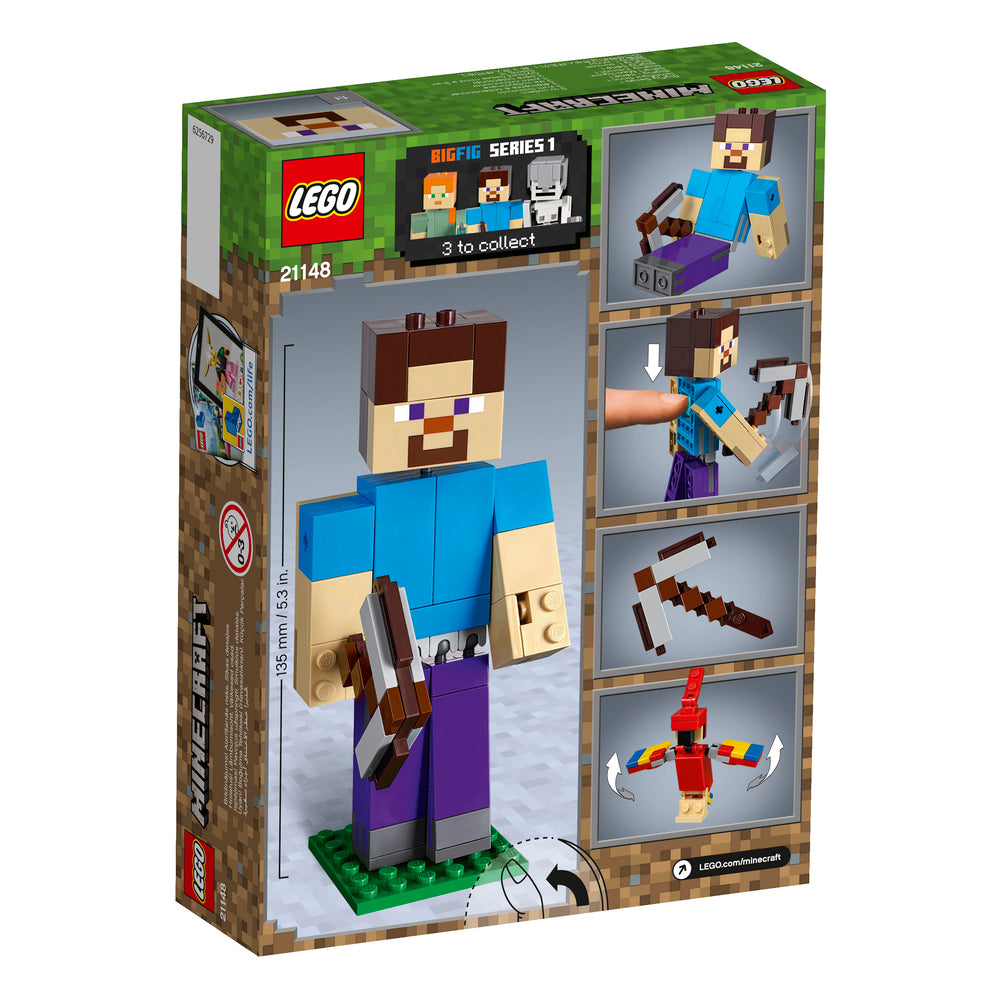 21148 LEGO MINECRAFT STOR STEVE-FIGUR MED PAPEGØJE