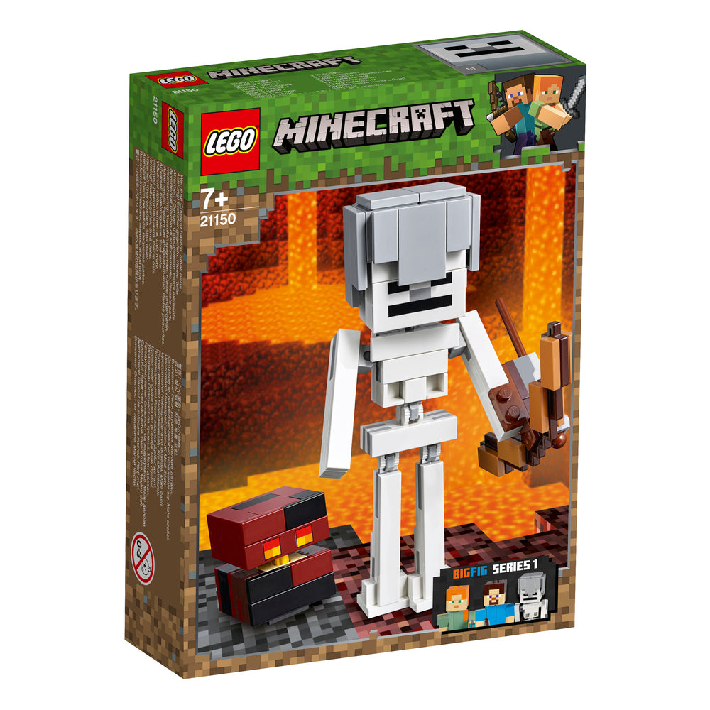 21150 LEGO MINECRAFT STOR SKELETFIGUR MED MAGMAKUBUS